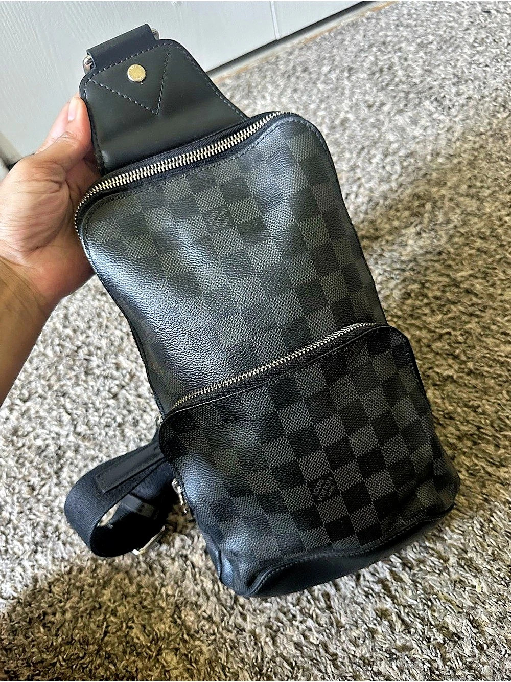 Louis Vuitton Avenue Sling Bag Damier Graphite Bag